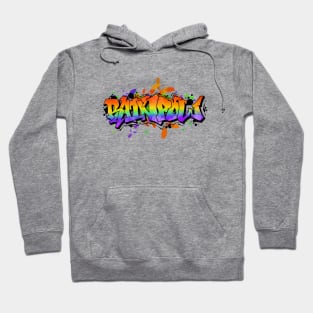 The Vibrant Beauty of Rainbow: Celebrating and Supporting the LGBT Community - Rainbow Graffiti Hoodie